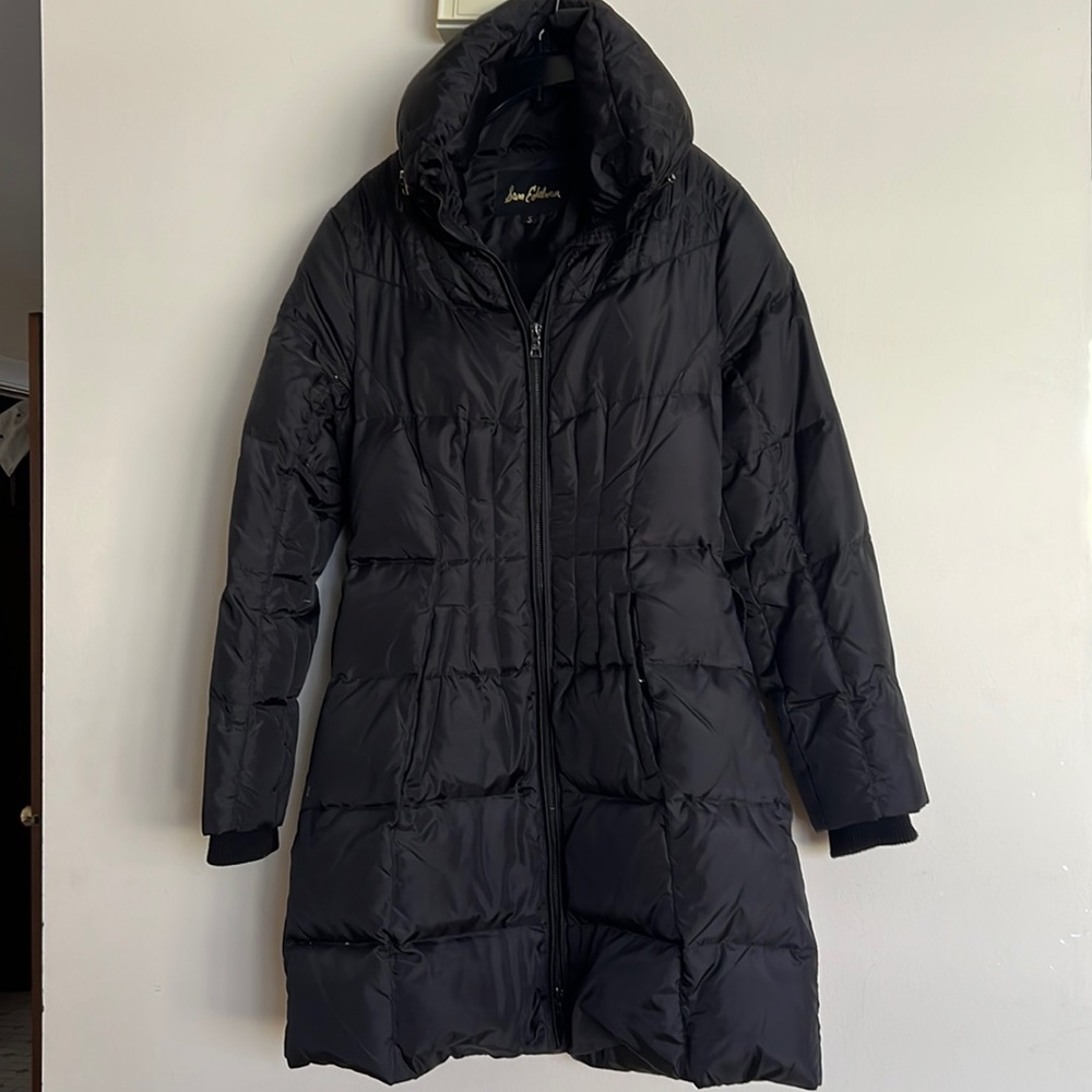Sam Edelman: Puffer coat. Black color. Super warm coat. Size S.